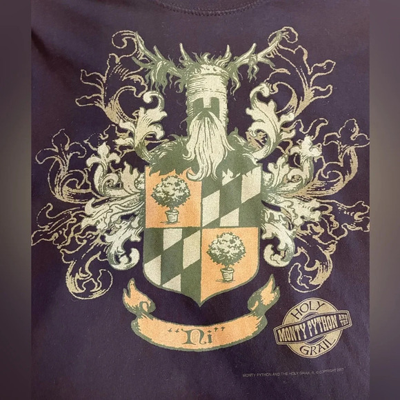 Monty Python & The Holy Grail Black Tee Size Medium - Picture 2 of 4